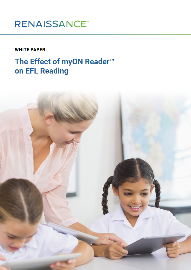 'The Effect of myON Reader on EFL Reading’ by Dr Carol Johnson