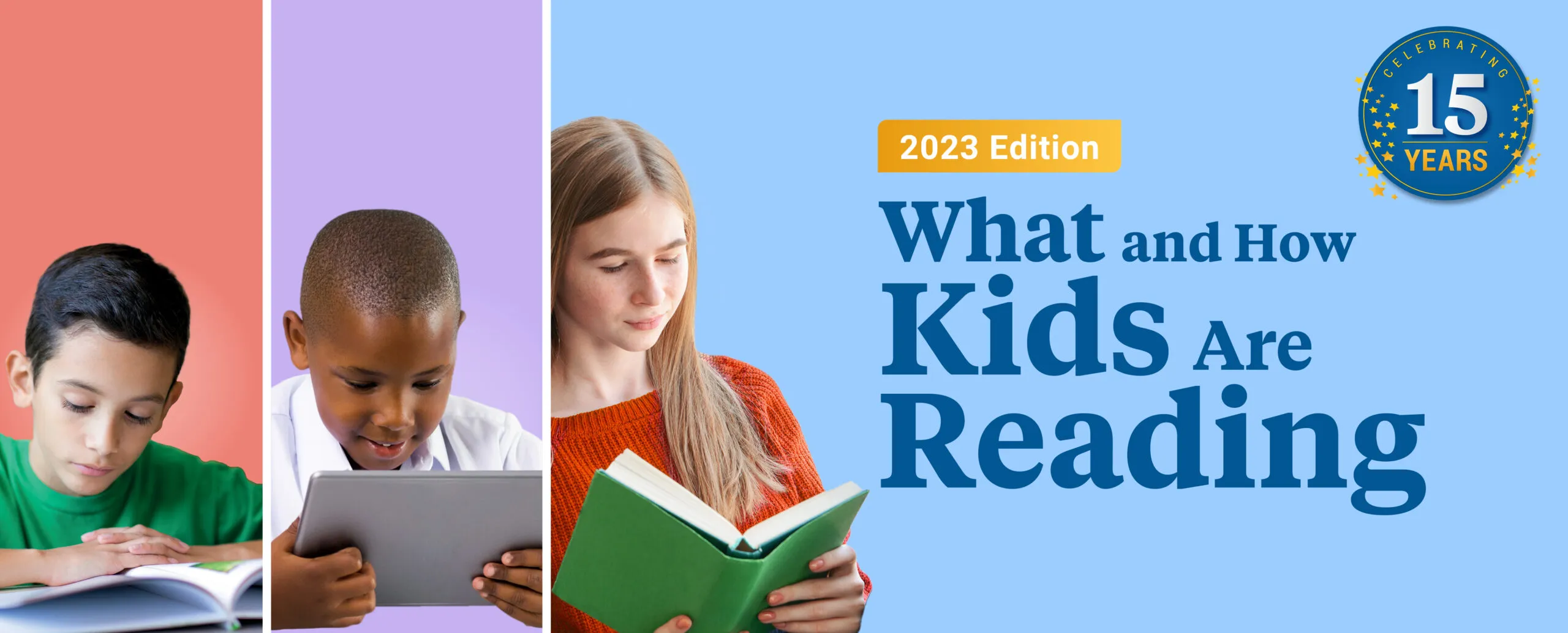 Hero image for the What Kids Are Reading Report 2023 page
